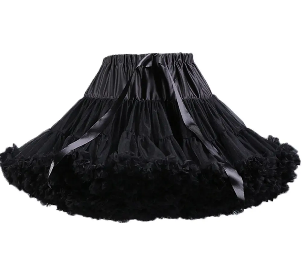 

Sensual Looking Fancy Clingy Women's A Line Ruffle Tutu Petticoats Candy Color Puff Crinoline