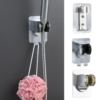 

Self-Adhesive Shower Head Bracket Adjustable Handheld Shower Wand Holder Wall Mount K888