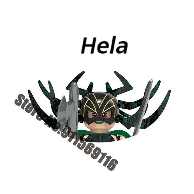 Superhero Building blocks Loki Sylvie Iron Man Spiderman Hulk Thor Captain America Venom Groot Thanos Vision Falcon Deadpool Toy A-X811