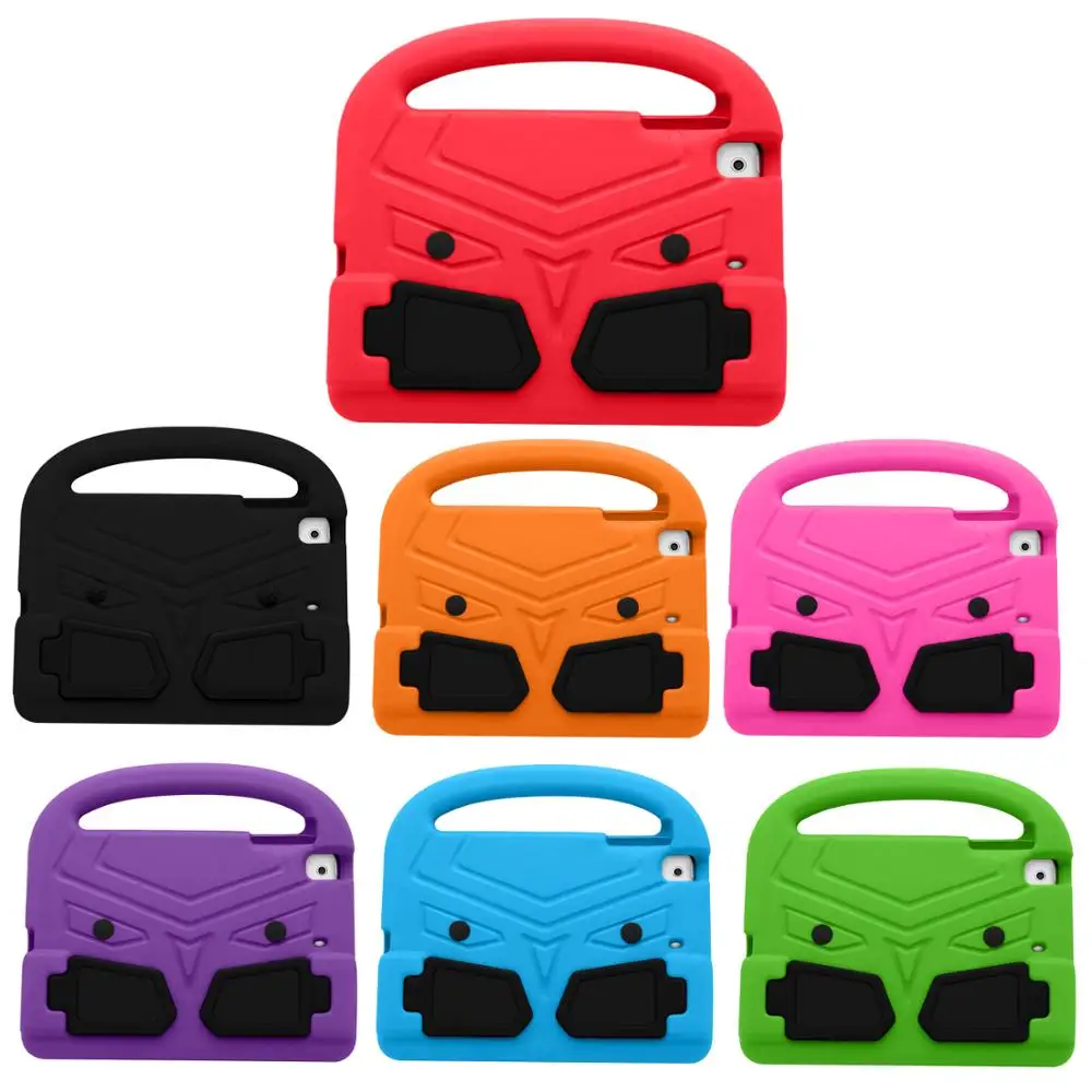

For Apple iPad mini 5 Mini 4 Mini 3 2 1 Lovely 3D Cartoon hand-held Stand Kids Shockproof EVA Silicon sparrow Case Cover