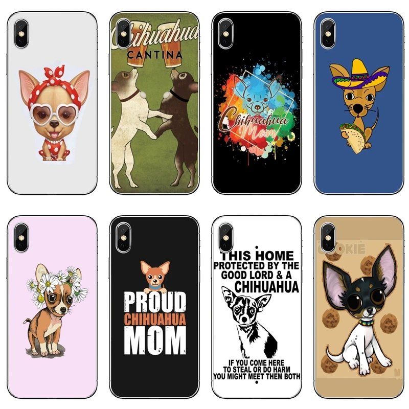 cute Chihuahua Dog puppy For Samsung Galaxy S10 Lite S9 S8 S7 S6 edge Plus S5 S4 Note 9 8 5 4 mini Accessories phone case | Мобильные