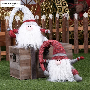 

40cm Christmas Dolls Ornaments Santa Claus Navidad Figurine Christmas Decorations for Home Xmas Tree Ornament New Year Gift