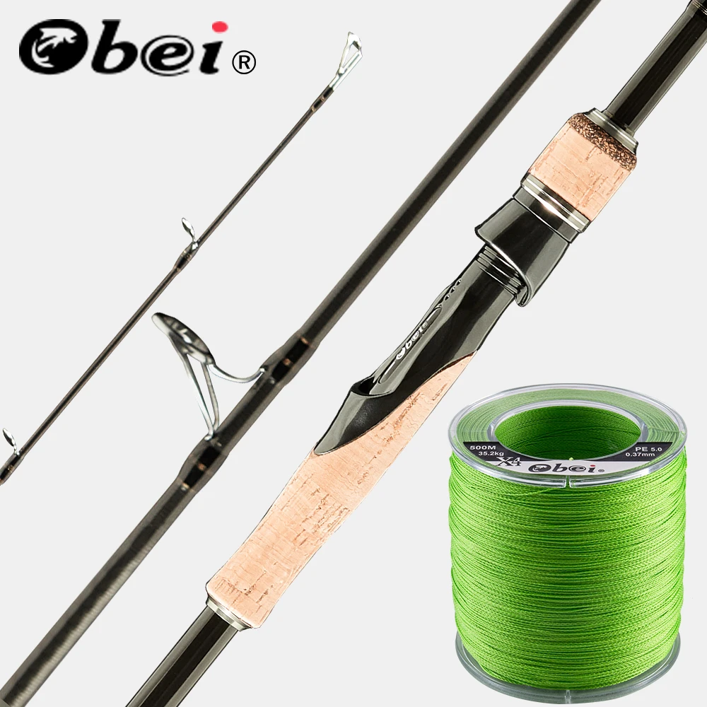 

Obei HURRICANE 1.8 2.1 2.4 2.43m baitcasting fishing rod travel ultra light casting spinning lure 5g-40g M/ML/MH Rod combination