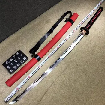 

Handmade Sword kampilan KATANA GROOVE Folded CARBON STEEL BLADE FULL TANG