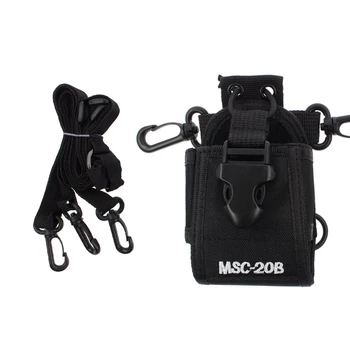 

Multi-function Walkie Talkies Radio Case Holder MSC-20B For Motorola Kenwood Midland Icom Yaesu Baofeng Two Way Radio Bag