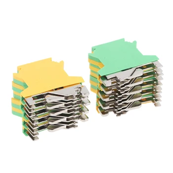 

10Pcs/lot USLKG-2.5N Din Rail Terminal Blocks Ground Universal Connector Screw Terminal USLKG2.5