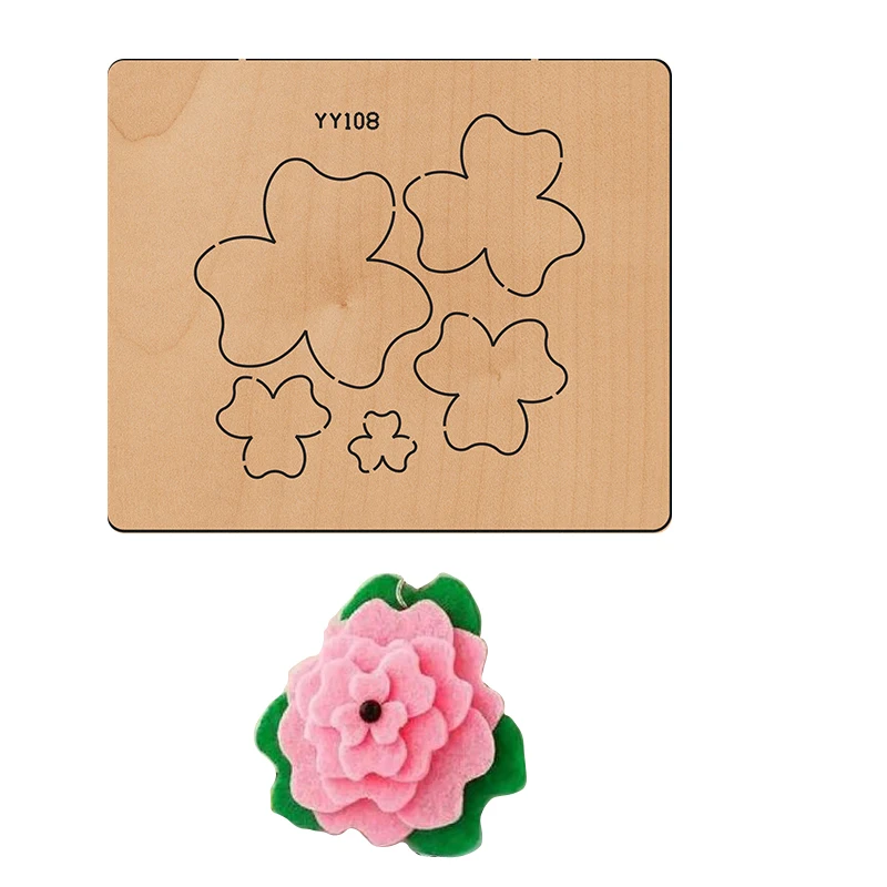 

Flower wood die cutting dies, suitable for common die cutting machines in the market 2021 new metal dies flower die cutsYY108