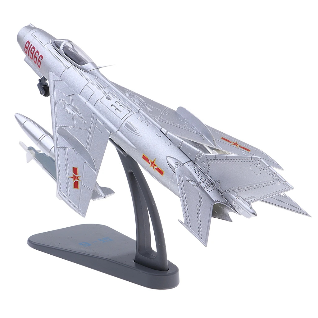 Shenyang J-6 Farmer 1:72 Scale War Aircraft Diecast Model & Display Stand