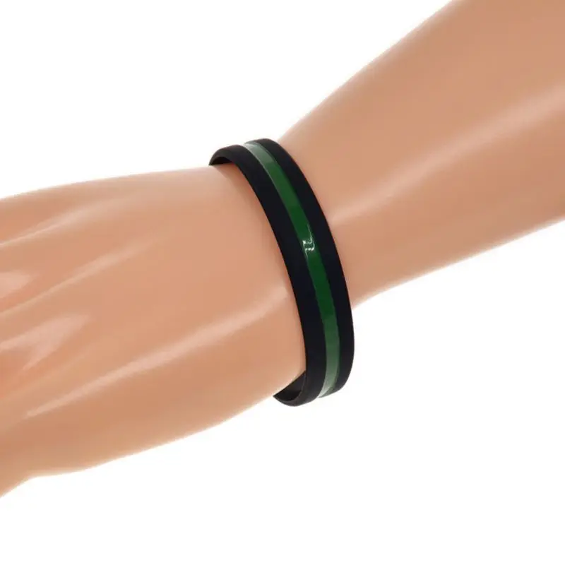 1 шт. силиконовый браслет для взрослых полицейских патрулей синие браслеты с