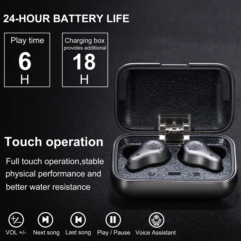 Mifo O7 TWS Carbon Nanotube Dynamic Bluetooth