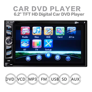 

TOSPRA 2 Din HD Car Stereo Multimedia Player Touch Screen Universal Car Audio Bluetooth Autoradio MP5 Player FM Camera