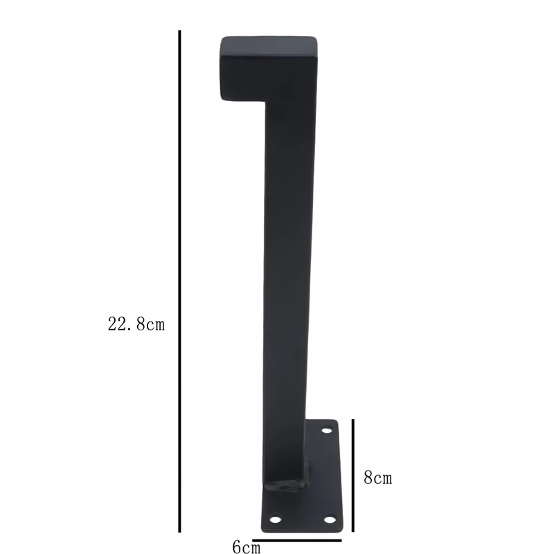 Сверхмощная доска для строительных лесов, настенный кронштейн для полки, плавающий кронштейн, промышленный Железный опорный стол 22,8 см/27 см/32,5 см - Цвет: black S