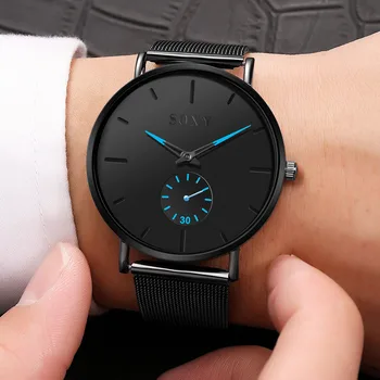 

SOXY Men Watch 2019 Fashion True Small Dial Watches For Men Business Top Brand Luxury Reloj Hombre Casual relogio masculino saat