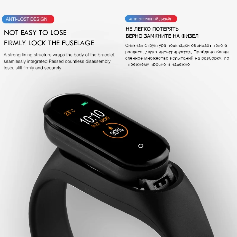 M4 Smart Sports Band Wristband Heart rate/Blood/Pressure/Heart Rate Monitor/Pedometer  Bracelet PK M3 Health Fitness bracelet