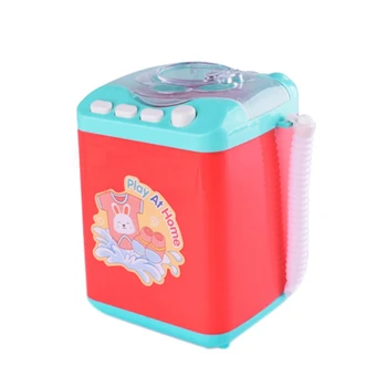

Mini Appliances Child Wash Machine Toys Simulation Automatic Cleaning Washing Machine Electric Makeup Brush Cleaner