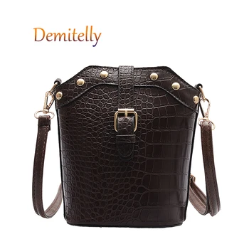 

New Crocodile Pattern Ladies Handbag Fashion Belt Buckle Shoulder Messenger Bag Fashion Women's Tote Bag Wallet Mobile Phone Bag