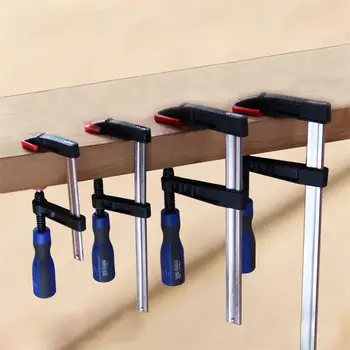

Duty F-Clamp Bar Clip Clamp For Woodworking High Strength Wood Clamping Carpenter DIY Hand Tool 3 Sizes Hardware F Clamps