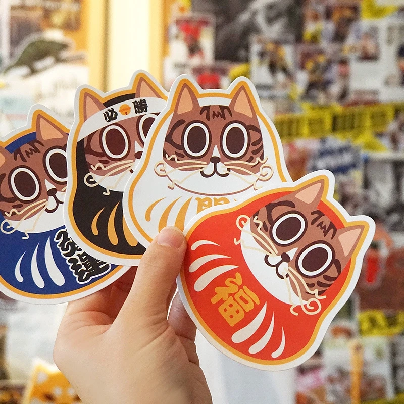 19 шт./лот детские игрушечные этикетки пакет граффити Kawaii Ноутбук Lucky blesse Cat стикер s багаж Lucky Cat водонепроницаемый Забавный