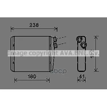 Радиатор Отопителя Land Rover: Freelander 2(Fa) 2.2 Td4/2.2 Td4 4x4/3.2/3.2 I6 Hse 4x4 06- Ava арт. VOA6163