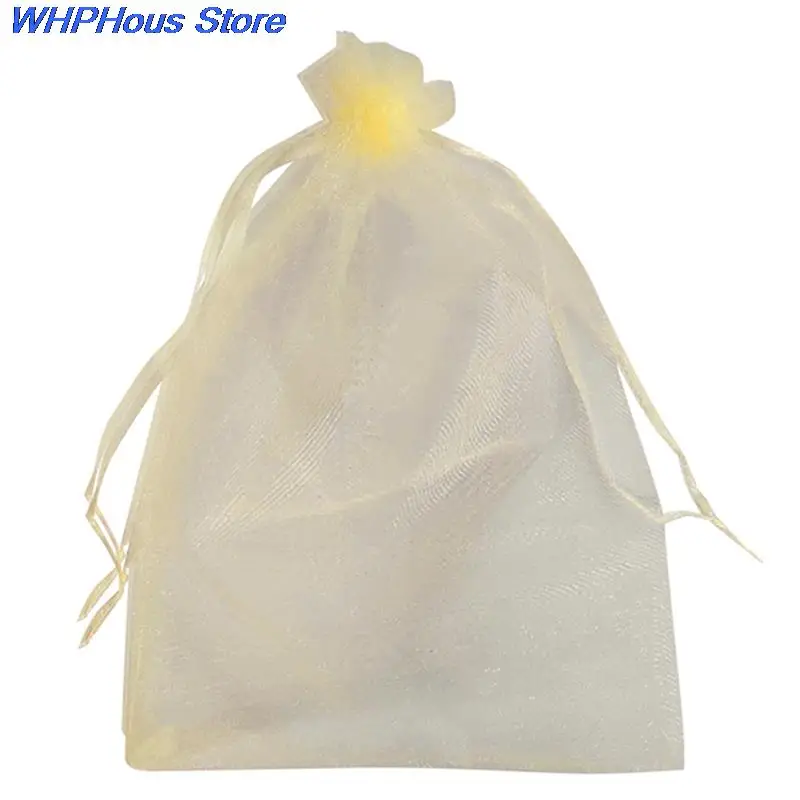 NEW 50pcs Fruit Protection Bags Pest Control Anti-Bird Garden Drawstring Net Bags Mesh Grape Bag Plant Grow Bags 