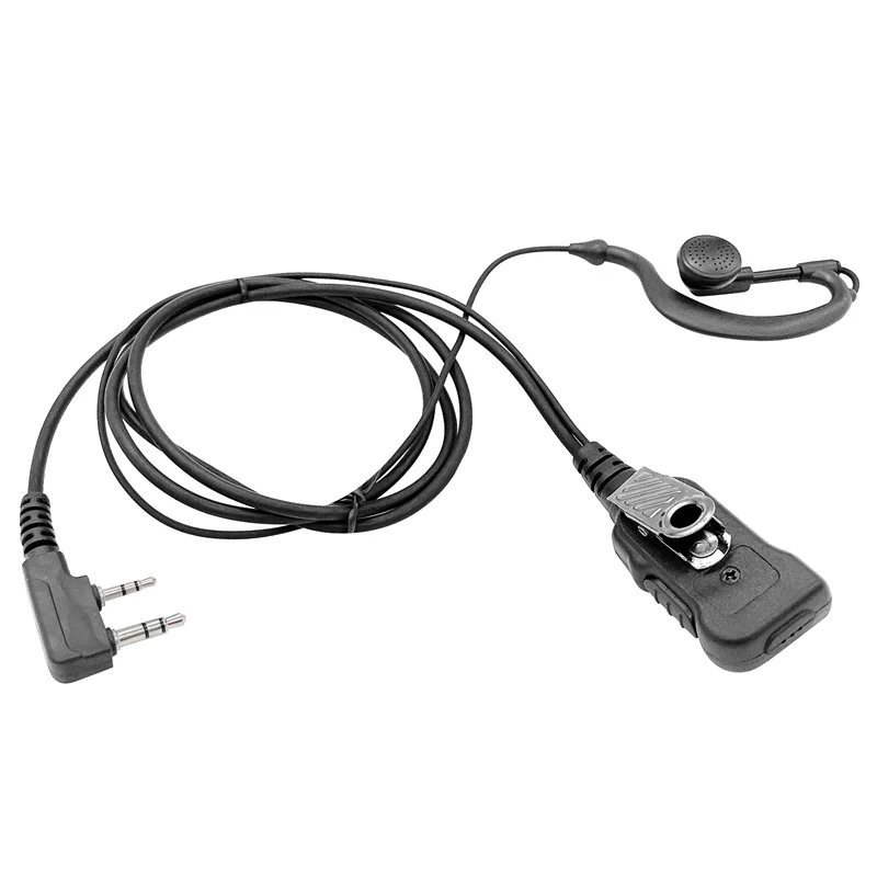 G Shape Earpiece Headset with PTT Mic, Compatible with Baofeng UV-5R, BF-888S, BF-F8HP, BF-F9, UV-82, UV-82HP, UV-82C, TK-2107