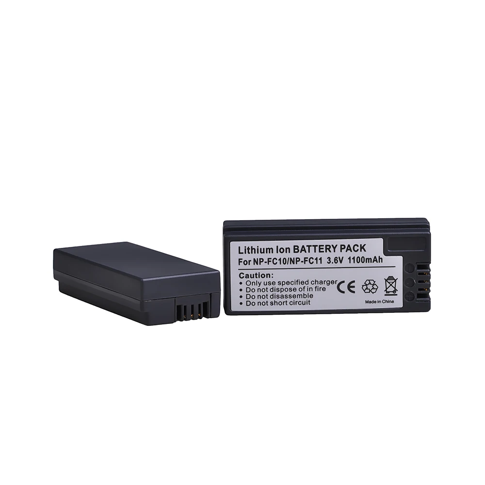Caricabatterie USB Dual Per Fotocamera Sony NP-FC10 NP-FC11 BC-VC10 - Compatibile Con Serie DSC