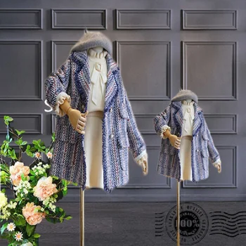 

Christmas Mommy and Me Dresses Family Matching Clothes Christmas Clothes Mother Daughter Dress for Girls Jacket Winter Coats