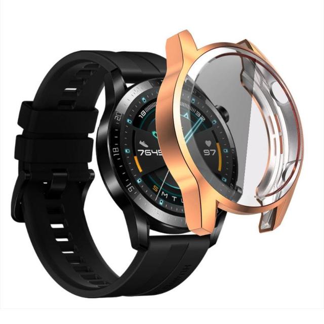 Case For Huawei Watch GT 2 46mm TPU Full Screen Protective Case Smart Watch Protector 6 Color Cover Accessories