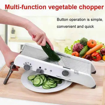 

Multi-function Slicer Fruit And Vegetable Shredder Cutter Chopper Grater Adjustable Slicing Machine Cooking Tool Kitchen Gadgets