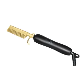 

Hair Straightener Flat Straightening Brush Hot Heating Comb Hair Straight Styler Corrugation Curling Iron Hair Curler Comb 1 set