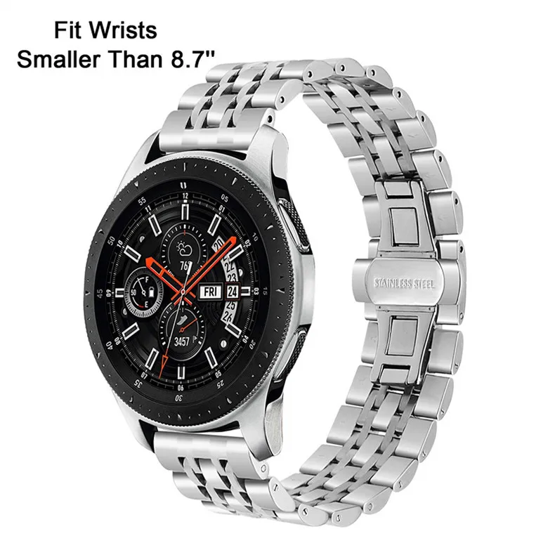 22 мм gear S3 ремешок для samsung Galaxy watch band 46 мм браслет из нержавеющей стали huawei watch GT Ременная Передача S 3 46 мм
