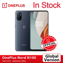 Global Version OnePlus Nord N100 4GB 64GB Smartphone 90Hz 6.52'' Screen 13MP Triple Cameras 5000mAh 18W OnePlus Official Store
