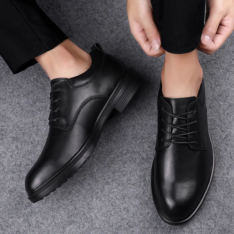 

Men Casual Shoes New Breathable Business Leather Flats Shoes Men Loafers Slip On Mens Driving Shoes Trainers Size 47 *8905