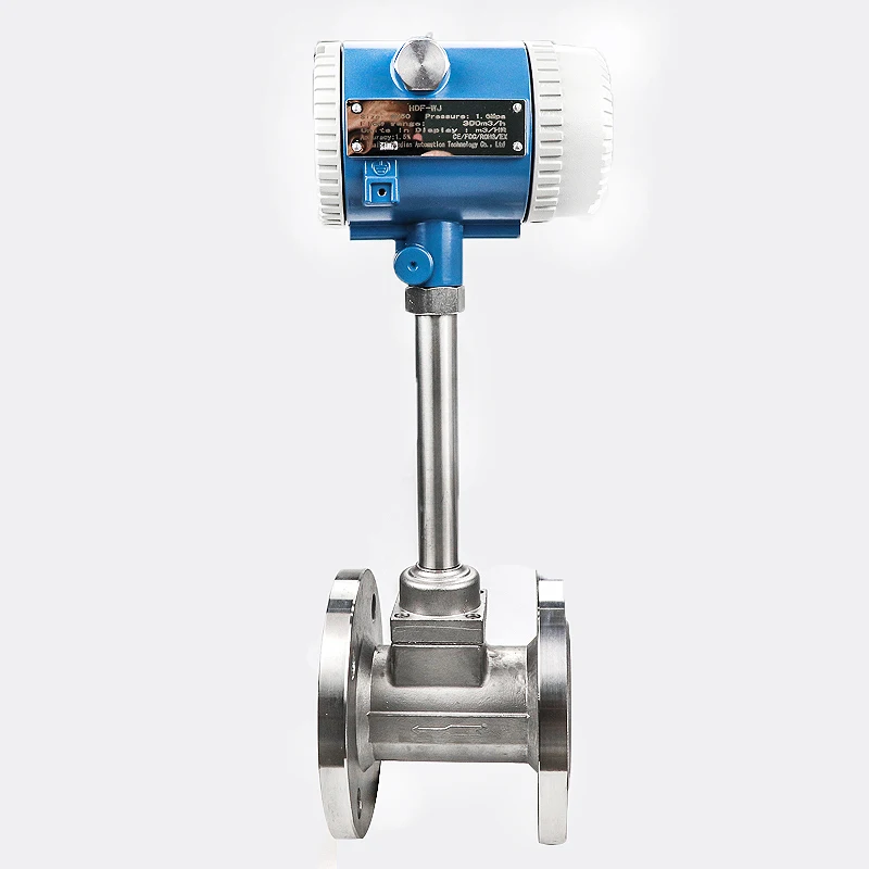DN50 pulse gas vortex flowmeter steam compressed air liquid natural metering DC24V without display | Инструменты