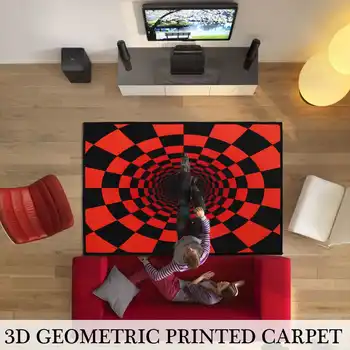 

New Nordic Style Carpet Modern Minimalist 3D Print Soft Carpets Anti-slip Rugs Computer Chair Mat Floor Mat for Kids Room Home D