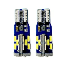 100 pièces T10 voiture Led T10 W5W 4014 LED CANBUS aucune erreur voiture marqueur Parking ampoule haute qualité 30 SMD licence lampe blanc 12V