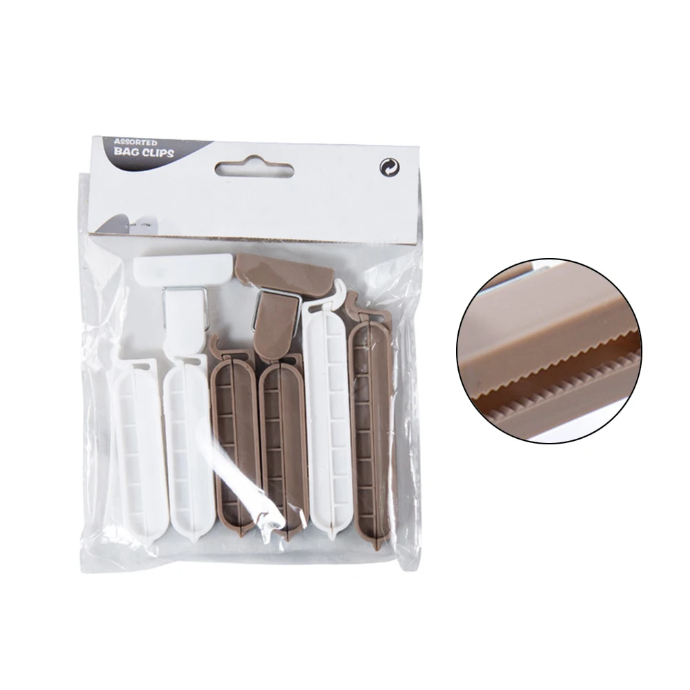 Eight Large Sealed Practical Clips Plastic Snack Bags Food Bags Keep Fresh Sealing Clip Kitchen Accessories