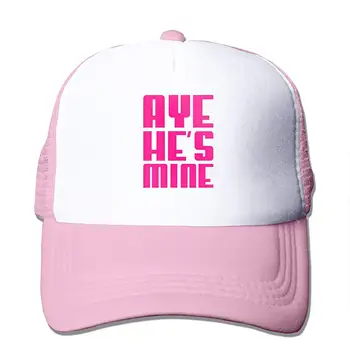 

Aye He's Mine Mesh Baseball Caps Unisex Adjustable Trucker Style Hats Pink