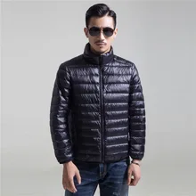 Мужской светильник, тонкий пуховик, мужская зимняя куртка с воротником, плюс код, мужская куртка