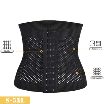 

Women Shaper Waist Trainer Modeling Strap Reducing Tummy and Belly Slimming Belt Mesh Shapewear Tummy Control H21 Body shaper