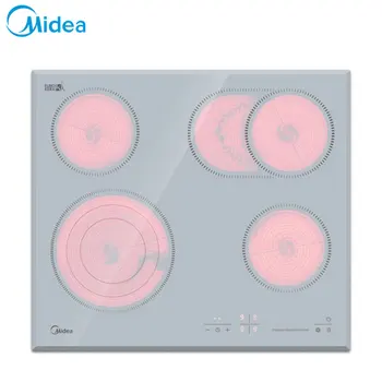 

Midea Built-in Hobs MCH64767FW Major Home Appliances Kitchen Household Appliance White Fry Touchpad Bulit-in Ceramic Hobs Four-cooker