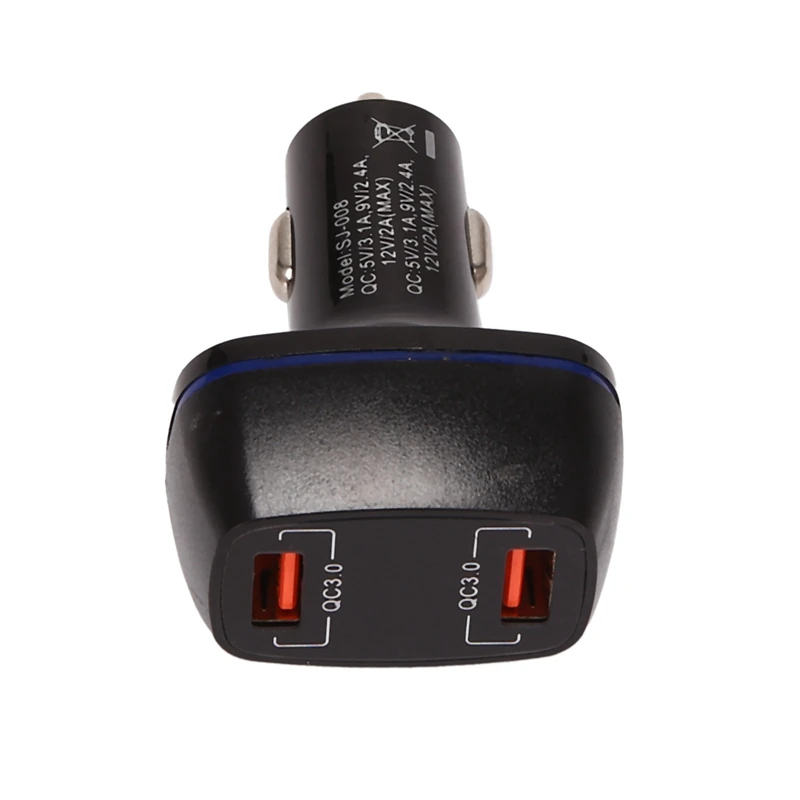 Автомобильное зарядное устройство с двумя USB портами QC3.0 2 А | Автомобили и