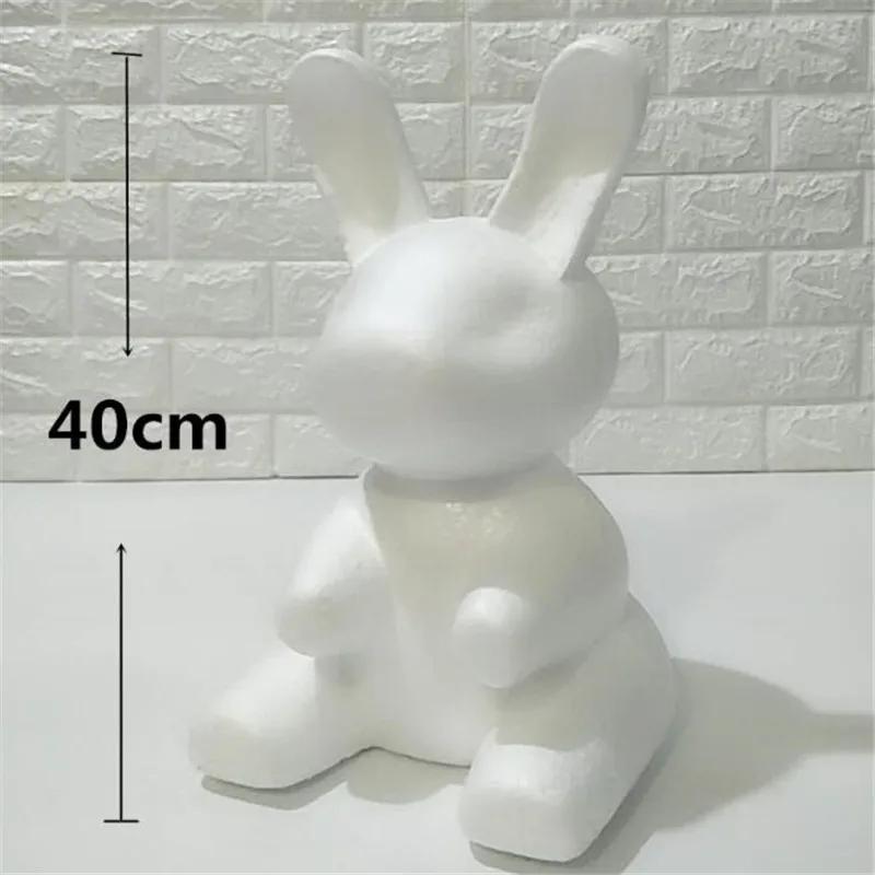 18 см/35 см белый медвежонок из пенопласта DIY игрушка на День святого Валентина вечерние украшения на свадьбу Роза собака пластик цветок плесень - Цвет: Коричневый