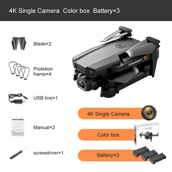 

4K 1080P 2.4G Professional ABS Outdoor Led Altitude Hold WIFI FPV Mini Foldable Quadcopter Camera Drone USB Rechargeable RC Toy