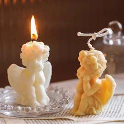 Christmas Angel Handmade Candle Creative Retro Living Room Interior Lasting Lovely Candle Ornaments