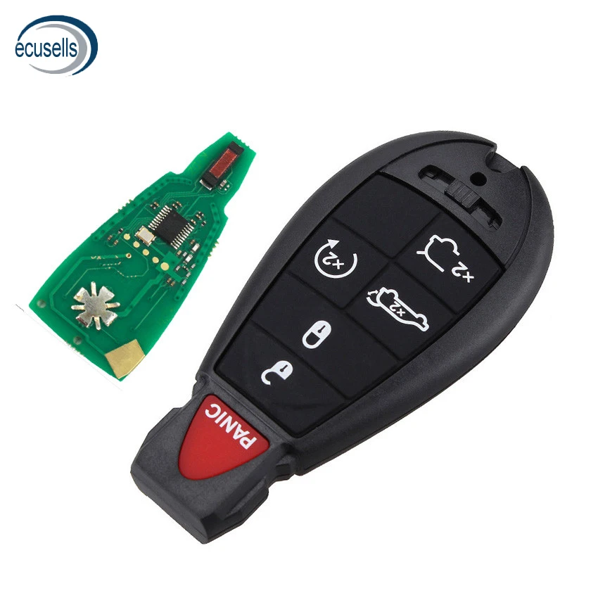 6/5+ 1 кнопки дистанционного ключа Fob 434/433MHZ ID46 чип PCF7941 для Chrysler Dodge