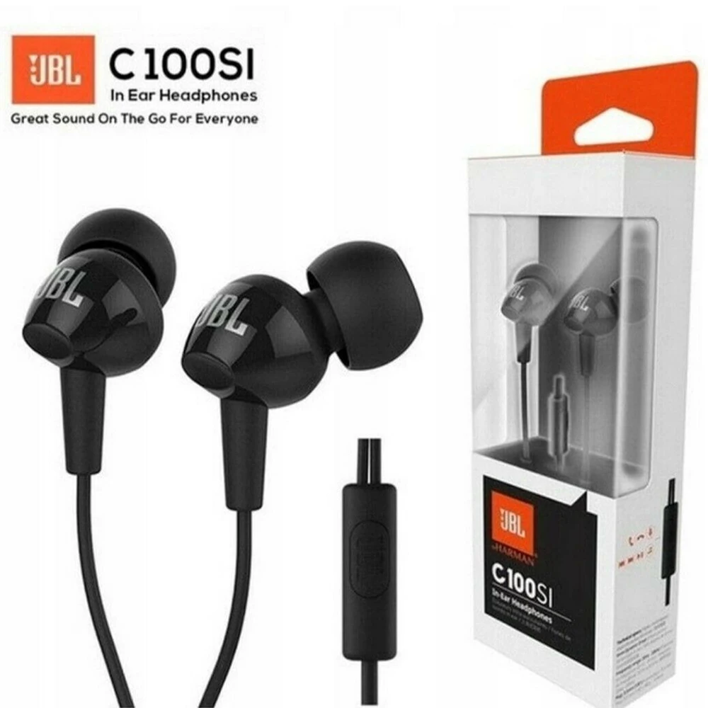 Наушники-вкладыши JBL C100SI 3 5 мм с микрофоном | Электроника