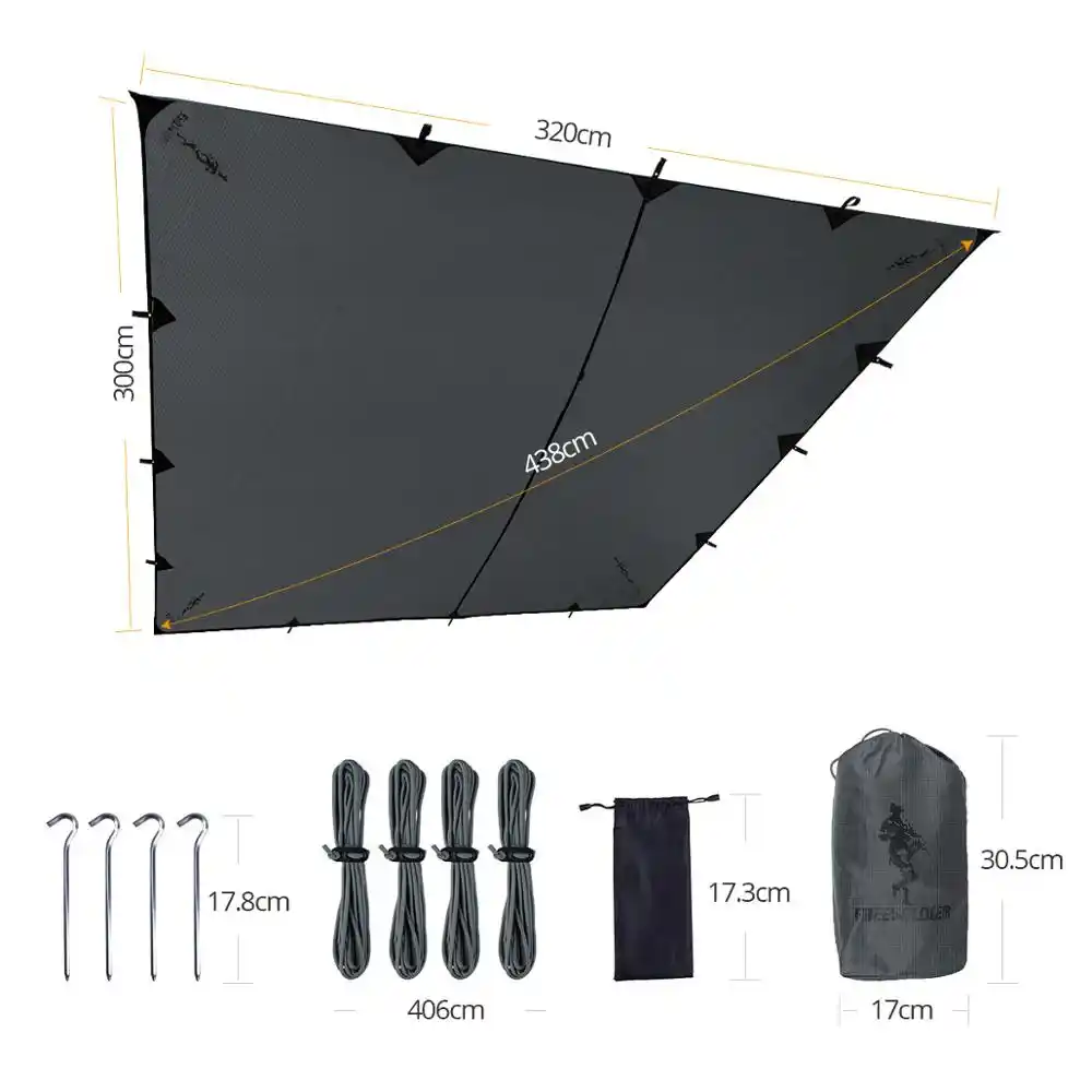 Free Soldier Outdoor Sports Awning Tarp For Camping Portable Shelter Sunshade Tent Waterproof Folding Pu Waterproof With Stake Tarp Shelter Outdoor Awningshelter Tarp Aliexpress
