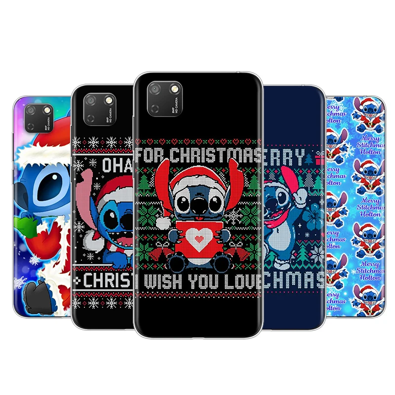 

For Honor 50 SE V30 30i 30S 30 20S 20E 20 V20 Pro 5G Plus Lite Transparent Phone Case Christmas Gift Stitch Soft TPU Cover
