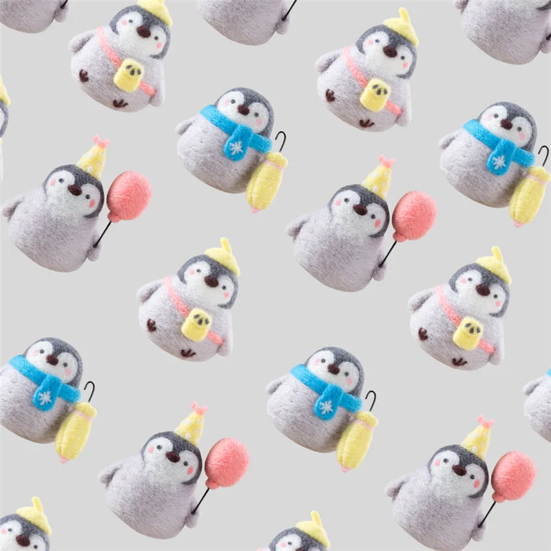 4 стиля пингвина игла для валяния наборы ручной работы шерсть войлок животных DIY